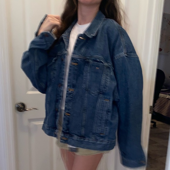 COPY - RARE AUTHENTIC CALVIN KLEIN 80s trucker jacket ladies oversized xl RARE … - Picture 10 of 16